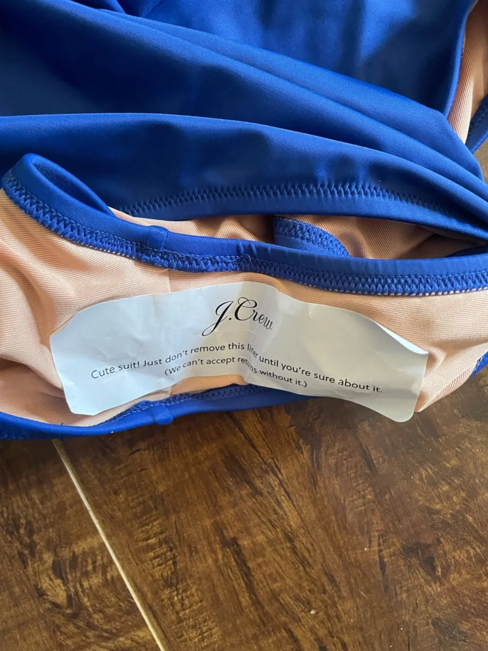 J Crew Royal Blue Heritage balconette underwire one-piece swimsuit size 12 NWT